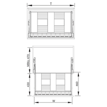 Load image into Gallery viewer, MIRAI Multifunctional Aluminium Dynamic Drawer With  Soft Closing (Attach With Door)
