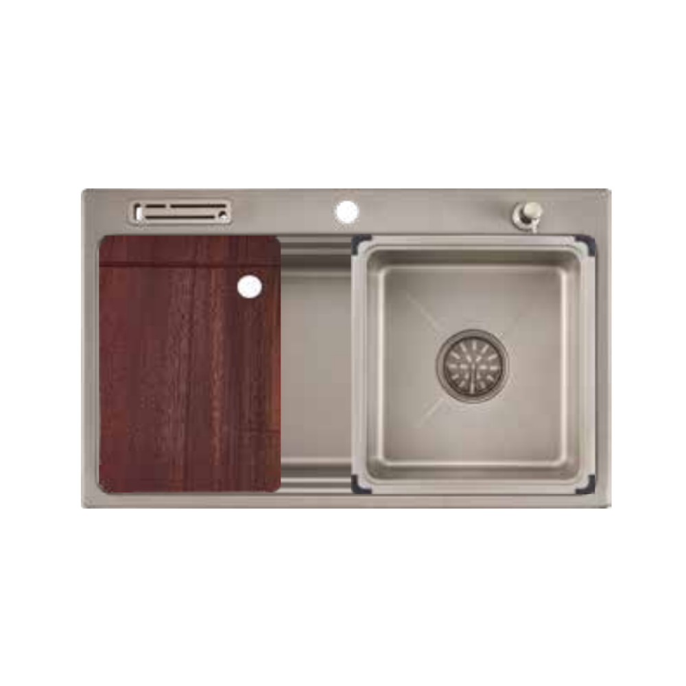 VULCANO SUS304 Stainless Steel Nano Handmade Kitchen Sink [VHC8048]