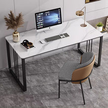 将图片加载到图库查看器，Garrison Light Luxury Slate Study Work Desk
