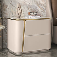 Muatkan imej ke dalam penonton Galeri, Barrera Light Luxury Sintered Stone Top Bedside Table
