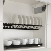 将图片加载到图库查看器，MIRAI Luxury Stainless Steel Dish Rack (201) - Black
