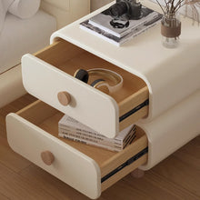 将图片加载到图库查看器，Ortiz Minimalist Double Layered PU Bedside Table
