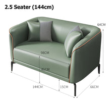 将图片加载到图库查看器，Beate PU Leather Minimalist Curve Edge Sofa
