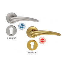 Muatkan imej ke dalam penonton Galeri, FRASCIO Solid Brass Lever Handle On Rose - Ofelia 2100-52
