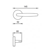 Load image into Gallery viewer, FRASCIO Solid Brass Lever Handle On Rose - Nettuno 2150-52P
