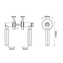 将图片加载到图库查看器，ARMOR Signature Dual Color Door Ironmongery Hex Handle

