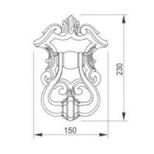 Muatkan imej ke dalam penonton Galeri, MESTRE Door Accessories Solid Brass Door Knocker 2573
