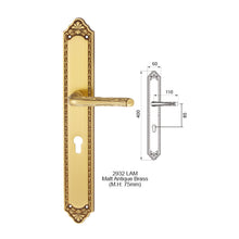 Muatkan imej ke dalam penonton Galeri, MESTRE Luxury Matching Series Solid Brass Lever Handle On Plate 2932 3232
