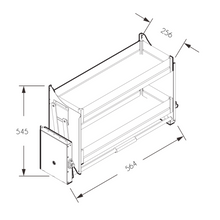 将图片加载到图库查看器，MIRAI Up &amp; Down Storage Kit Elevator Basket - Dark Grey
