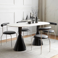 Load image into Gallery viewer, Yates Retro Style Rounded Rectangle Dining Table
