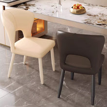 Muatkan imej ke dalam penonton Galeri, Vance Wide Backrest PU Chair Dining Chair
