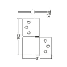 Load image into Gallery viewer, ARMOR Flip Fold Hinge ADH-F6/SS
