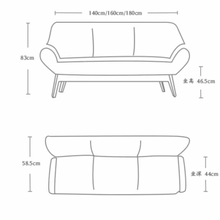 Muatkan imej ke dalam penonton Galeri, Hurst Cowhide Leather With Back Rest Dining Bench
