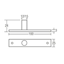 Load image into Gallery viewer, ARMOR Glass Door Top Pivot APT-141/15mm
