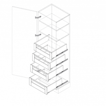 Muatkan imej ke dalam penonton Galeri, BLUM Space Tower  [MERIVOBOX I6 Full Set] - Blumotion
