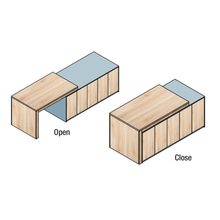 Load image into Gallery viewer, MIRAI Vertical Pull Out Extension Island With Leg - Economy Type
