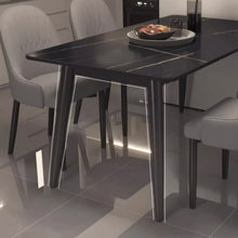 将图片加载到图库查看器，Hale Matte Slate Black Legs Dining Table 1.2m to 1.6m
