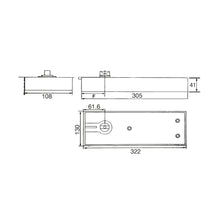Load image into Gallery viewer, ARMOR Glass Door Floor Spring AFS-65/EN3/PSS
