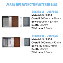 Load image into Gallery viewer, LEVANZO Japan Multifunction Kitchen Sink
