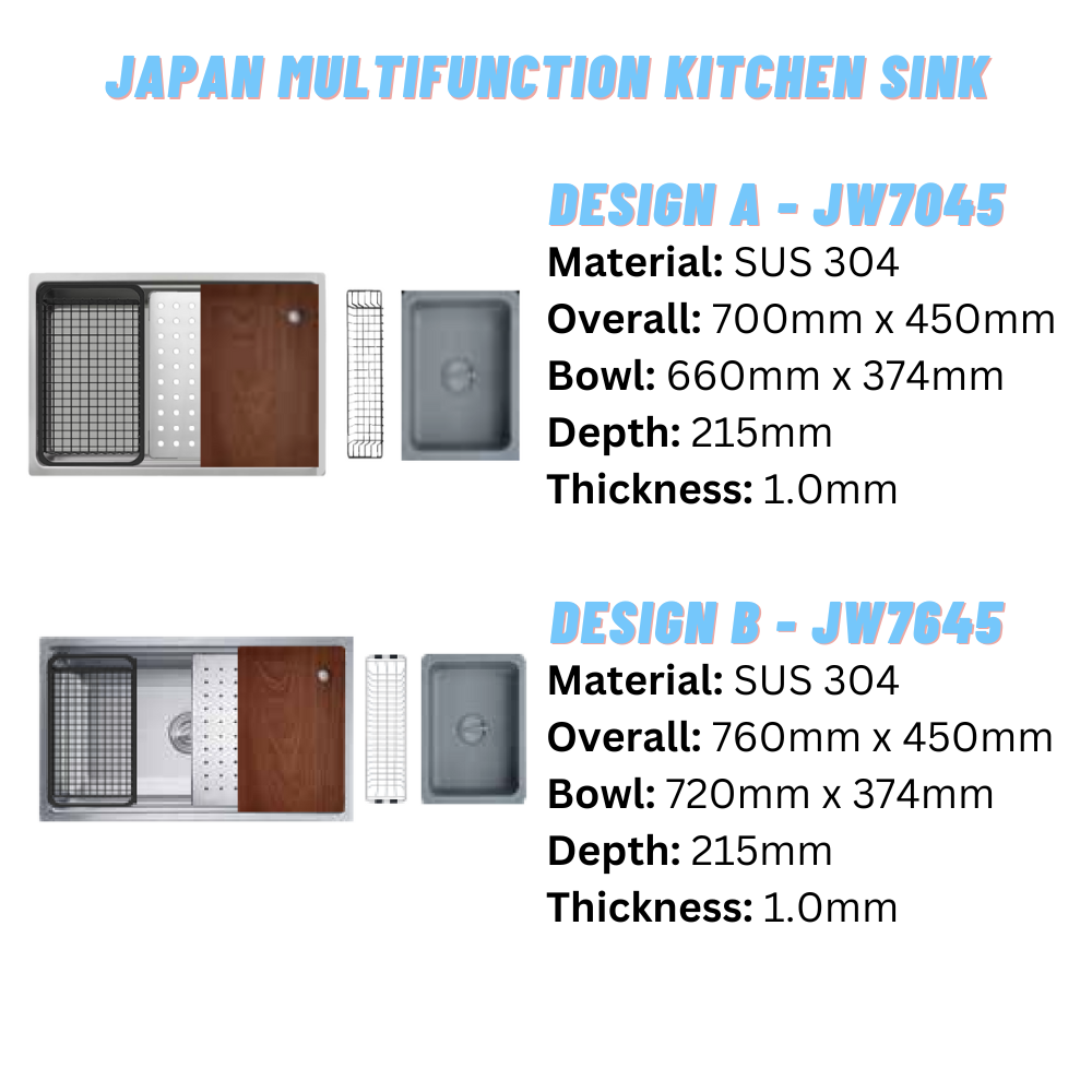 LEVANZO Japan Multifunction Kitchen Sink
