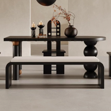 Muatkan imej ke dalam penonton Galeri, Villanueva PU Seat Curve Edge Long Bench

