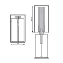 将图片加载到图库查看器，KESSEBOTMER DispensaI 90° Tall Pull-Out Pantry System
