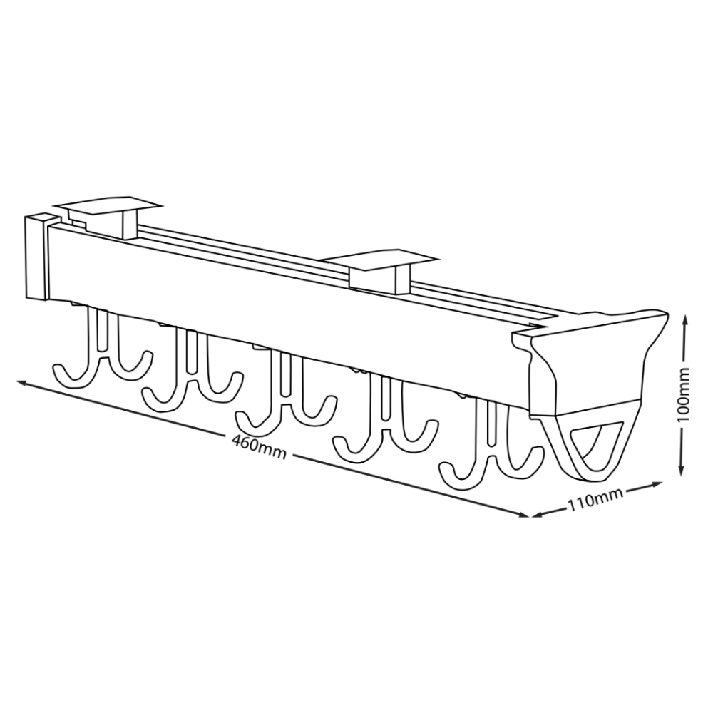 MIRAI Top Mounted Pull-Out Six Hooks Rack – Mirai Town PLT