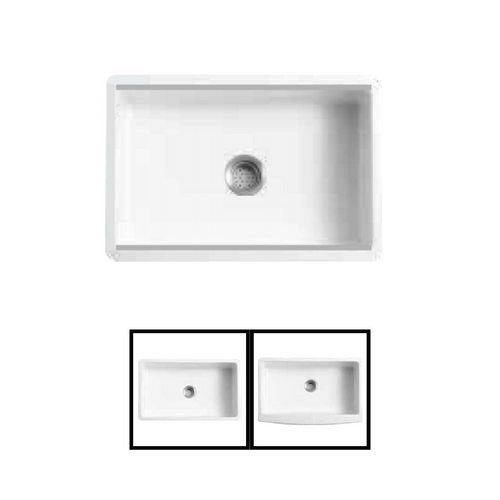 CAVARRO Fireclay Workstation Design Kitchen Sink [White] FG3020/FG3320/CF332010