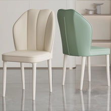 Muatkan imej ke dalam penonton Galeri, Kyan Designer Backrest Cream Leg Dining Chair
