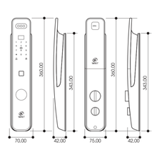 Muatkan imej ke dalam penonton Galeri, SKISET Smart Digital Lock DS-8
