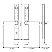 将图片加载到图库查看器，SKISET Smart Digital Lock G-180
