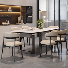 Muatkan imej ke dalam penonton Galeri, Archibald Dual Leg Design Sintered Stone Dining Table
