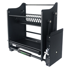 Load image into Gallery viewer, MIRAI Luxury Stainless Steel Up &amp; Down Storage Kit With Dish Rack Basket (201) - Black
