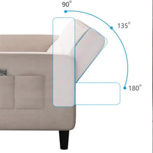 Load image into Gallery viewer, Filipo Checkecked Fabric Sofa With Side Pocket With Pillow

