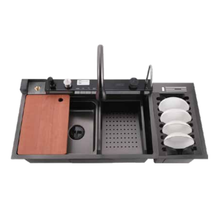 Muatkan imej ke dalam penonton Galeri, VULCANO SUS304 Stainless Steel Nano Handmade Kitchen Sink [Whale-1000]
