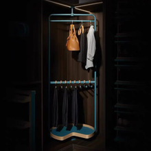 Muatkan imej ke dalam penonton Galeri, MIRAI O-Shaped Corner Clothes Rack
