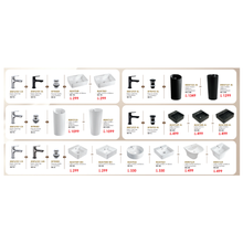 Muatkan imej ke dalam penonton Galeri, MOCHA Bathroom Basin + Sink Tap [Package)
