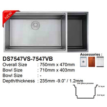 将图片加载到图库查看器，LEVANZO Durable 16G Stainless Steel DS47 Series Sink
