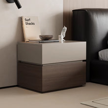 Load image into Gallery viewer, Knox Designer Dual Color Wood Bedside Table
