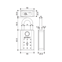 Load image into Gallery viewer, SKISET Smart Digital Padlock SP-800
