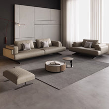 Muatkan imej ke dalam penonton Galeri, Fitzgerald Italian Designer Luxury Wide Seat Cowhide Leather Sofa
