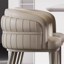 Load image into Gallery viewer, Albie Designer Cotton Mid Back PU Dining Chair
