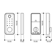 Muatkan imej ke dalam penonton Galeri, SKISET Smart Digital Lock T-3
