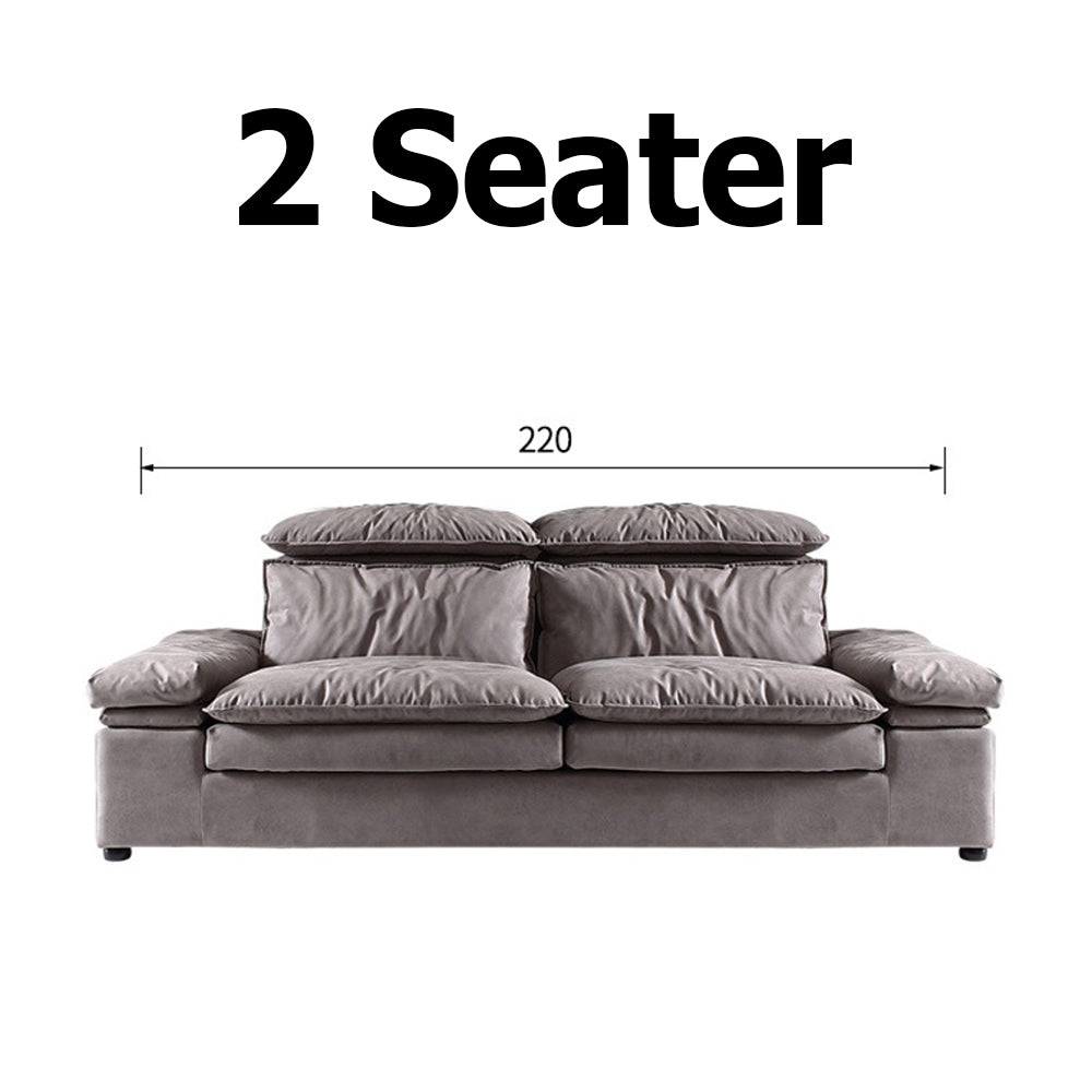 Adala Latex Seat High Tech Fabric Wide Sofa