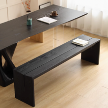 将图片加载到图库查看器，Brock Uneven V Seat Solid Wood Bench
