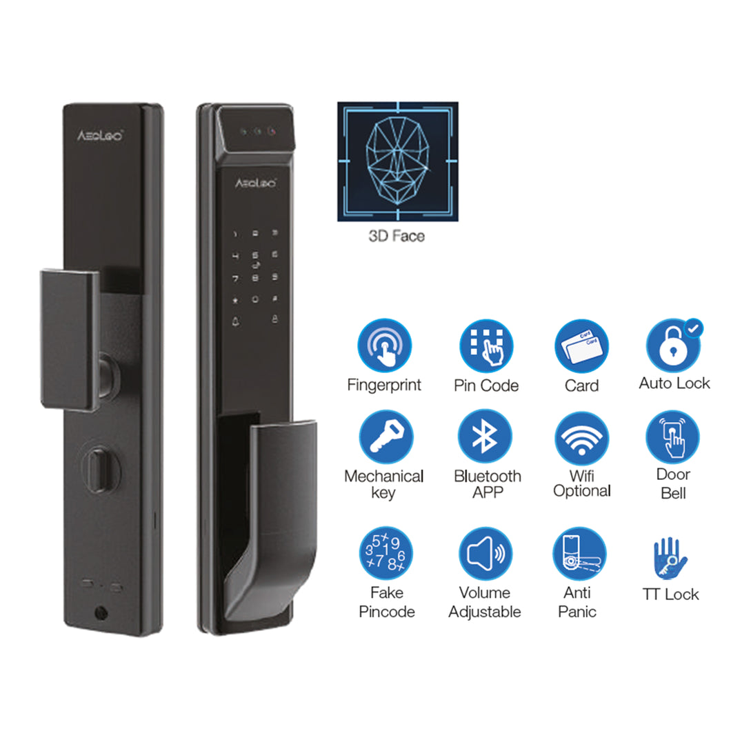 AEGLOG Smart Digital Push Pull Door Lock AEG-SDL-T50