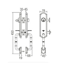 Load image into Gallery viewer, ARMOR Entrance Door Lock ATH-500/SN

