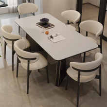 Muatkan imej ke dalam penonton Galeri, Erika V Shape Leg Sintered Stone Dining Table
