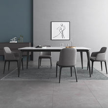 Load image into Gallery viewer, Torres Sintered Stone Slate Designer Slim Leg Dining Table 1.4m to 1.8m

