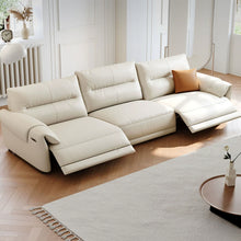 将图片加载到图库查看器，Curtis Leather Electric Recliner Sofa
